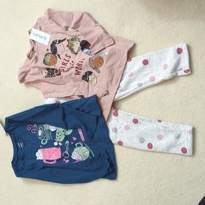 Lot of 3T new with tags Carter's toddler girls clothing